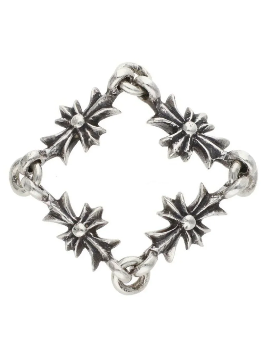 Chrome Hearts Ring Tny CH Pls Tiny Ech Plus Silver